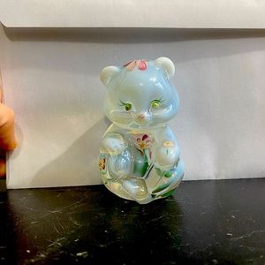 Iridescent/Floral Fenton Bear